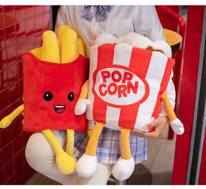 Giocattoli di Peluche di Alta Qualità Disponibili in Varie Dimensioni, Morbidi e Imbottiti, Pronti per la Consegna: Pizza, Patatine Fritte e Coscia di Pollo per Divertimento - Product Image 5