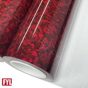 Rivestimento in carta forgiato carbonio nero/rosso/argento/oro/verde/<span class=keywords><strong>viola</strong></span>/<span class=keywords><strong>blu</strong></span> alto polimero PVC pellicola avvolgente per auto in vinile - Product Image 1