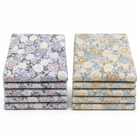 Vêtements pour bébé en tissu de coton imprimé écologique, motif floral Ditsy Daisy, couleur Morandi lavande, doux, respirant, combinaison de nuit, vente en gros