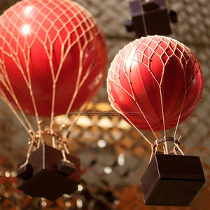 Görsel mağazacılık renkli top dekorasyon özel dekoratif cam yünü sıcak hava balonu yangın sıcak hava balonu - Product Image 1