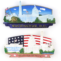 Aimant de réfrigérateur personnalisé Washington DC Souvenir touristique 3D aimants de réfrigérateur en résine