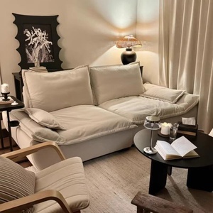 Canapé une place inclinable en polaire motif patte de chat, housse amovible et lavable, idéal pour salon, petits appartements et locations - Product Image 1