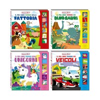 Libro de Sonidos de Palabras Cotidianas Estilo Edicart, 6 Botones, 60 Segundos, Libro de Cartón Duro, Educativo, Colorido, para Niños, 4 Artículos, 12