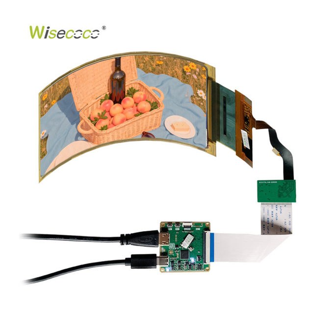 Original 6'' Flexible OLED Display 2K Resolution MIPI-DSI 360 Degree 6 Inch Bendable Curve AMOLED Screen for Smart Peoduct