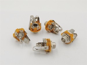 <span class=keywords><strong>1</strong></span>/<span class=keywords><strong>4</strong></span> "6.35mm Stereo TRS con interruttore presa <span class=keywords><strong>Jack</strong></span> connettore femmina montaggio pannello per parti di chitarra - Product Image 3