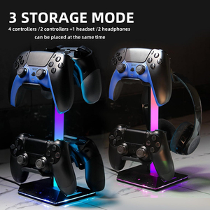 Nouveau support de manette de jeu pour outil de <span class=keywords><strong>casque</strong></span> RVB avec présentoirs USB et éclairage ambiant - Product Image 6