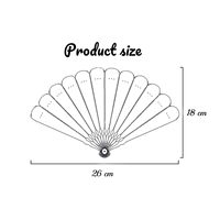 Éventail pliant de style européen fait main en nacre, cadeau de mariage de luxe, accessoire de spectacle, éventail pliable en coquillage naturel