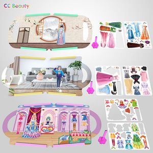 ซีซี บิวตี้ชุดตุ๊กตาแต่งตัวแม่เหล็กเสื้อผ้าจีนแบบดั้งเดิมสำหรับเด็กผู้หญิงอายุ 4-6 ปีของเล่นปาร์ตี้ - Product Image 3