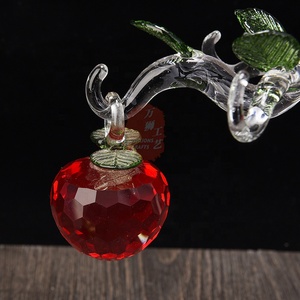 Vente en gros de <span class=keywords><strong>pommier</strong></span> en cristal K9, ornement artificiel de <span class=keywords><strong>pommier</strong></span> en verre coloré pour la décoration CHD-02A - Product Image 4