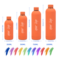 Bouteille d'eau isotherme en acier inoxydable à double paroi avec logo personnalisé, faible MOQ, pour la salle de sport, 350, 500, 700 ml