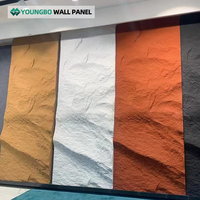 Youngbo Décoratif Extérieur Étanche Polyuréthane Culture Pierre Artificielle Placage Champignon PU Faux Pierre Panneau Mural