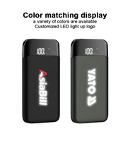 Cadeaux de société Banque d'alimentation avec logo lumineux et chargeur sans fil Batterie au lithium Banques d'alimentation avec affichage numérique Chargeur de téléphone