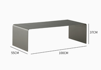 Table basse moderne créative polyvalente minimaliste en acier inoxydable facile à nettoyer pour le salon