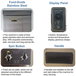 <span class=keywords><strong>Tostadora</strong></span> <span class=keywords><strong>de</strong></span> 220V - Calentamiento Rápido, Tostado Uniforme, Perfecta <span class=keywords><strong>para</strong></span> el Hogar y la Cocina - Product Image 3