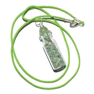 Bouteille pendentifs avec puce Aventurine verte, de qualité supérieure, livraison gratuite - Product Image 1