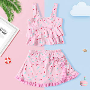 Summer New Princess Dress Style <span class=keywords><strong>Maillot</strong></span> <span class=keywords><strong>de</strong></span> <span class=keywords><strong>bain</strong></span> pour filles Bikini deux pièces pour enfants grands et bébés - Product Image 3