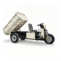 Tricycle électrique de chantier Sinman ZL150E à chargement lourd, benne basculante, 1,5 tonne, moteur, boîte de vitesses, pompe, roulement, économie d'énergie, Chine Hubei