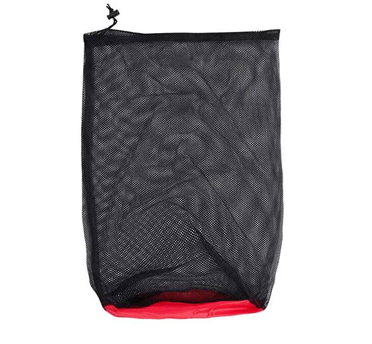 Portable Mesh Stuff Sack Polyester Compression Storage Bag