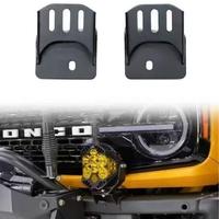 Support de fixation robuste pour barre lumineuse et projecteur, pour pare-chocs avant Ford Bronco, en acier au manganèse, direct usine