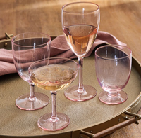 Nouvelle collection de verrerie en cristal de couleur fumée, fabriquée à la machine, à prix abordable, pour restaurants et bars : verres à vin, verres à eau et verres à jus