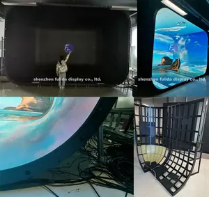 Exibição led de experiência imersiva 5d, adequado para filmes de localização, 2022 nova tela led criativa flexível p0,9