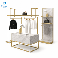 Comptoir de caisse moderne en marbre pour magasin de vêtements, vitrine de présentation personnalisée pour la vente au détail, mobilier de boutique