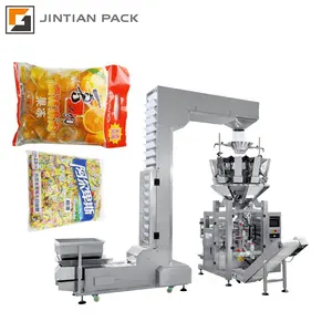 10-800 g vffs form fill seal chips cashew nut candy snack packing machine