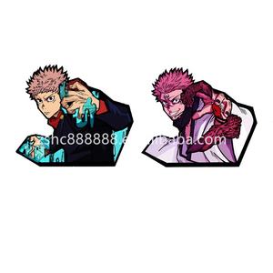 Autocollants de mouvement lentille animé 3D, étiquettes imperméables, pour voiture, Jujutsu <span class=keywords><strong>Kaisen</strong></span>, Itadori, Yuji, vente en gros, pièces - Product Image 2