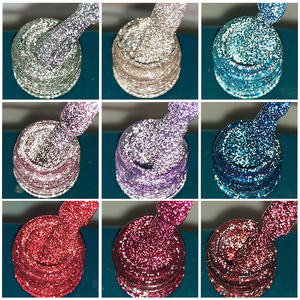 ZRKGEL Nouveau Gel <span class=keywords><strong>UV</strong></span> Super Brillant pour <span class=keywords><strong>Ongles</strong></span> 15ml 9 Couleurs Vente en Gros Gel Pailleté pour <span class=keywords><strong>Ongles</strong></span> Sans TPO HEMA Gel Pailleté Disco Échantillon Gratuit - Product Image 2