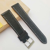 Bracelet de montre intelligent en cuir de veau italien, nouvelle tendance, dernier design, vente chaude, avec boucle en acier inoxydable pour montre