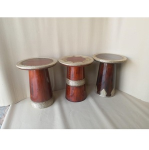 Table d'appoint en bois moderne de qualité supérieure faite à la main pour la décoration de la maison comme tabouret en bois pour les maisons indiennes - Product Image 1