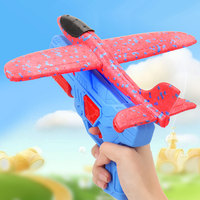 Jouets lanceurs d'avions : Avion en mousse LED avec modes de vol pour garçons, jouets volants d'extérieur, cadeaux d'anniversaire pour garçons et filles, avions