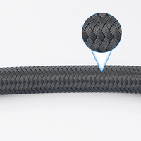 Tuyau de plomberie flexible PEX tressé noir moderne de qualité industrielle, marque PPW, vente en gros personnalisée, 40 cm, eau chaude/froide, garantie 5 ans