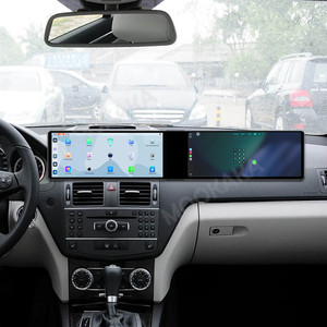 MOOKAKA 12.3 + 12.3 pollici sistema Android doppio schermo per Mercedes-Benz C 2007-2010 lettore di <span class=keywords><strong>auto</strong></span> GPS Stereo DSP WIFI telecamera posteriore - Product Image 6