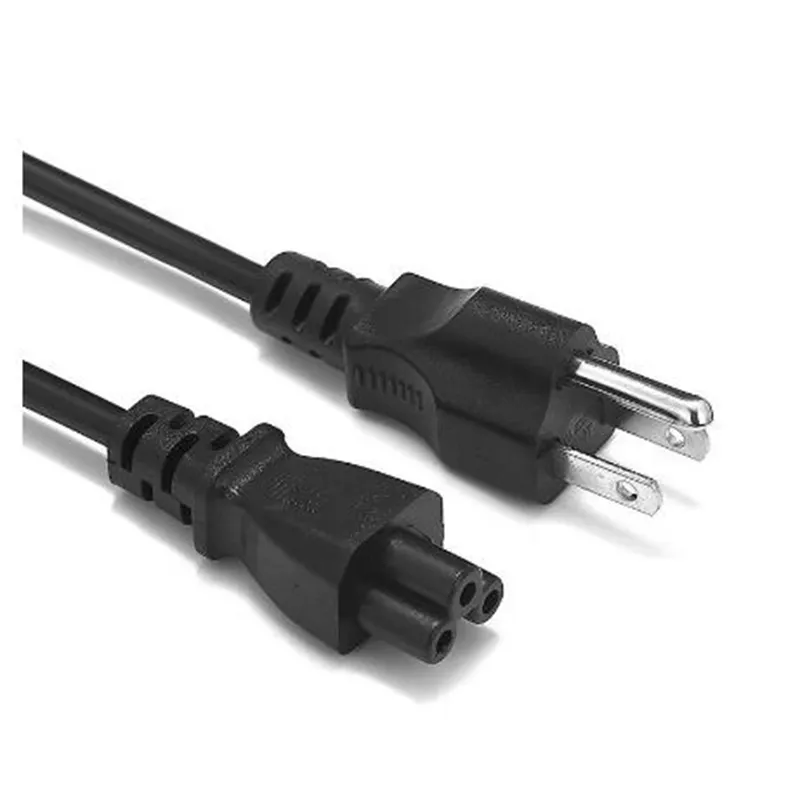 USA Power Cable 1.2m 3 Prong USA IEC C5 Power Extension Cord For HP Dell Lenovo Notebook Laptop Adapter LG TV