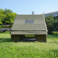 Tente de camping gonflable pour l'extérieur, glamping, pompe manuelle, toutes saisons, installation facile en 3 minutes, fenêtre en maille imperméable, 3-4 personnes