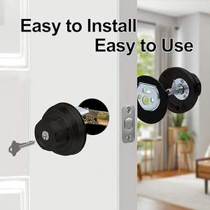 फ्रंट डोर सुरक्षा के लिए कुंजी मोड़ के साथ जस्ता मिश्र धातु एकल सिलेंडर डेडबोल्ट - Product Image 3