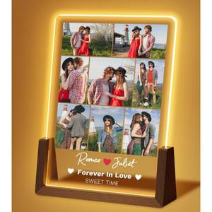 Logotipo personalizado, 3 colores, fotos personalizadas, placa de canción acrílica, regalos únicos, luz LED nocturna - Product Image 3