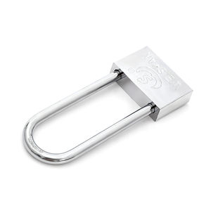 Venta caliente de fábrica <span class=keywords><strong>bicicletas</strong></span> motocicletas grandes puertas de hierro antirrobo 50mm haz largo galvanizado candado de plata barato - Product Image 1