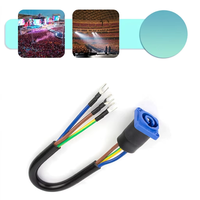 Cable de Alimentación CA de 3 Polos con Bloqueo, Compatible con PowerCON, 20A 250V, Resistente al Agua IP67, Retardante de Llama UL94 V-0, Personalizable