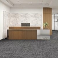 Luxuriöse 50x50 Quadratische PVC-Gefütterte Nylon Feuerfeste Umweltfreundliche Bodenfliesen Teppichfliesen mit Puzzlemuster für Zuhause, Hotel und Büro