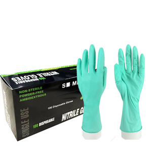 2024 superventas cocina tatuaje pelo <span class=keywords><strong>uñas</strong></span> salón de belleza 12 pulgadas Negro Azul blanco rosa púrpura verde guantes de nitrilo desechables - Product Image 4