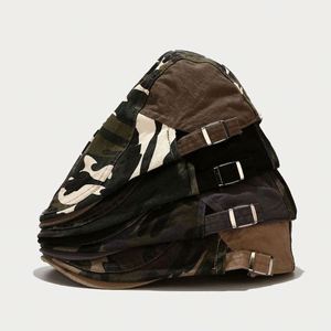 OEM Custom High Quality Vintage Camo Washed Cotton Adjustable Metal <b>Band</b> Newsboy Cap,Classic Fashion Mens Cabbie Ivy <b>Hats</b> - Product Image 2