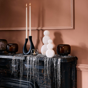 LANDIVIEW Sala de estar Muebles de piedra Regalo de Navidad Vacaciones Muñeco de nieve Alabastro blanco Accesorios de piedra - Product Image 4