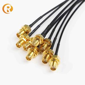 अनुकूलित u. fl कोएक्सियल एडाप्टर केबल के साथ sma1 महिला कनेक्टर rf एंटीना केबल - Product Image 2