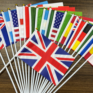 Impresión de pantalla barata, producto promocional, 20x30cm, 100% poliéster, Bandera de mano personalizada de doble cara de <span class=keywords><strong>Costa</strong></span> Rica, gran oferta - Product Image 2
