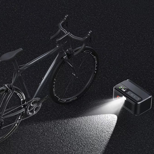 Mini compresseur d'air numérique sans fil <span class=keywords><strong>pour</strong></span> moto et vélo 120 PSI, mini pompe à vélo portable avec valve Presta et Schrader - Product Image 2