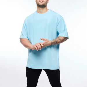 Plus Size Kurzarm Großhandel Herren Dropped Shoulder T-Shirts Custom Logo - Product Image 4