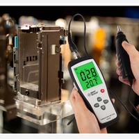 AS63B Digital Vibration Meter Vibrometer Handheld Vibration Tester with Acceleration Velocity Measurement