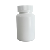 Flacon vide en PEHD blanc de 120 ml avec bouchon à pression et à visser pour emballage de pilules à base de plantes, probiotiques et suppléments solides pour la vente au détail